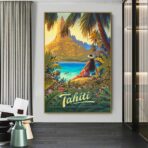 cartel vintage tahiti