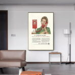 cartel de telefono vintage