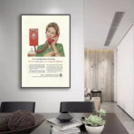 cartel de telefono vintage
