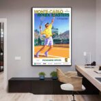 cartel de tenis vintage