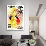 cartel de teatro vintage