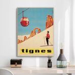 cartel vintage tignes