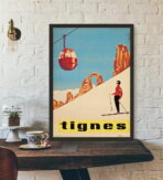 cartel vintage tignes