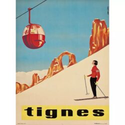 cartel vintage tignes