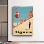 cartel vintage tignes