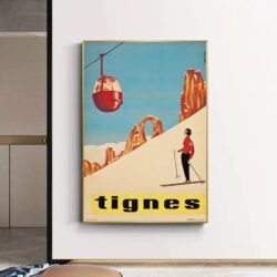 cartel vintage tignes