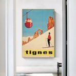 cartel vintage tignes