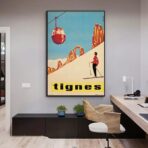 cartel vintage tignes