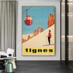 cartel vintage tignes