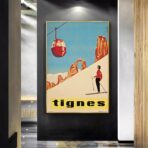 cartel vintage tignes