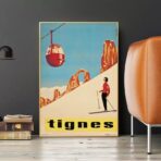cartel vintage tignes