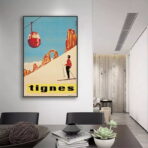 cartel vintage tignes