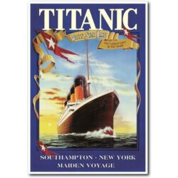 cartel vintage titanic