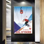 affiche vintage val d'isère