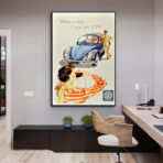 cartel volkswagen vintage