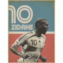 cartel vintage zidane