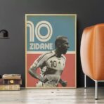 cartel vintage zidane