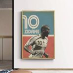 cartel vintage zidane