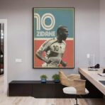 cartel vintage zidane