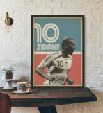 cartel vintage zidane