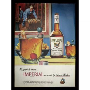 cartel de whisky vintage