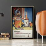 cartel de whisky vintage