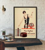cartel publicitario de perfumes vintage