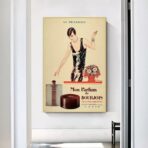 cartel publicitario de perfumes vintage