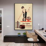 cartel publicitario de perfumes vintage