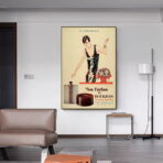 cartel publicitario de perfumes vintage