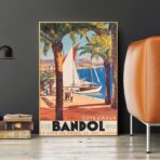 affiche vintage bandol
