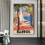 affiche vintage bandol