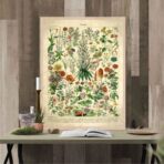 cartel de flores vintage