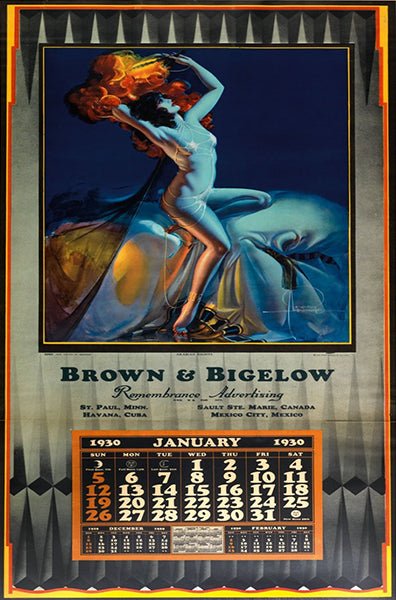 histoire des pin-up calendrier pin up vintage