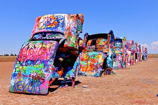 comment faire la route 66 cardillac ranch
