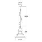 candelabro campana industrial