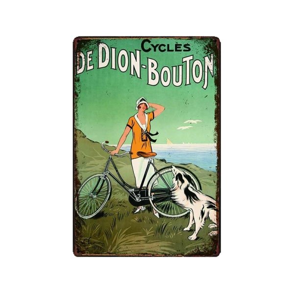boton metal placa vintage cycles de dion boton metal placa vintage cycles de dion