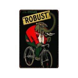 bicicleta placa metalica vintage robusta