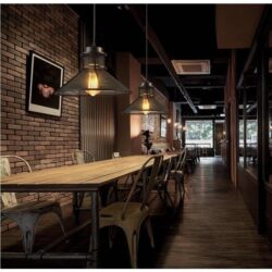candelabro industrial negro