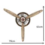 reloj de pared avion de helice