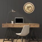 reloj astronomico de madera