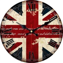 reloj con bandera inglesa