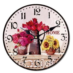 reloj con flores