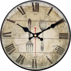 reloj con tenedor cuchara