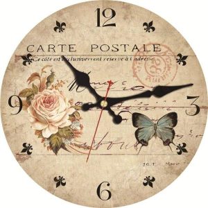 reloj con mariposa