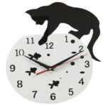 reloj de pared de gato