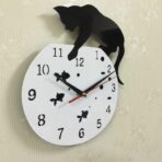 reloj de pared de gato