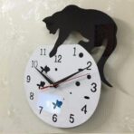 reloj de pared de gato