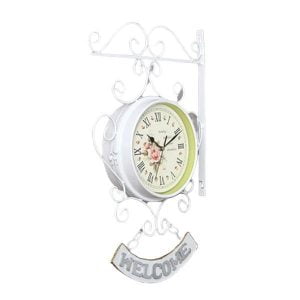 reloj de estacion blanco