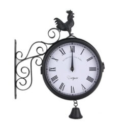 reloj estacion exterior de doble cara